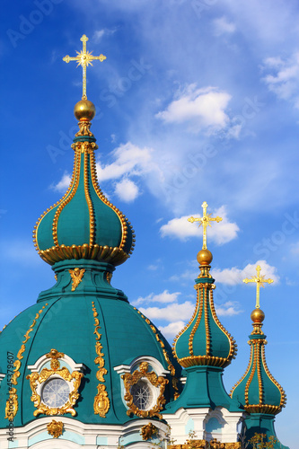 Domes of St Andrew church photo