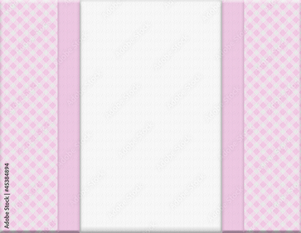 Pink checkered celebration frame for your message or invitation