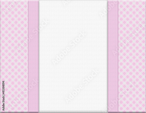 Fototapeta Naklejka Na Ścianę i Meble -  Pink checkered celebration frame for your message or invitation
