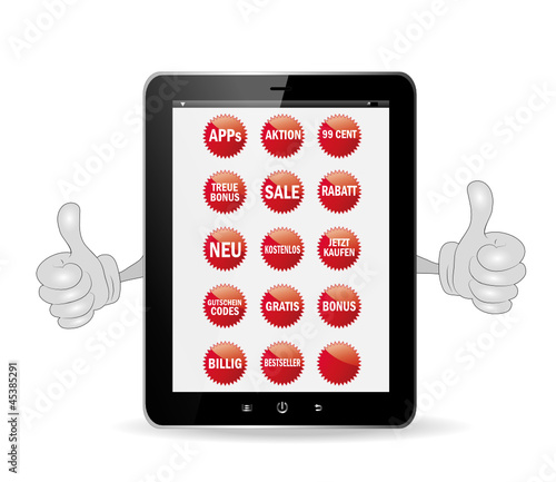 Tablett-Pc mit Angebote APPS