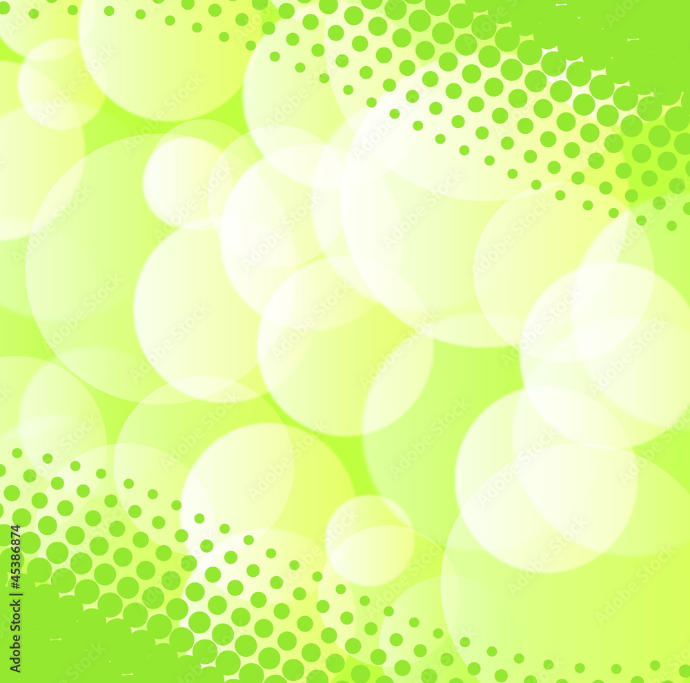 Green spring background with blurry light Green spring background with blurry light