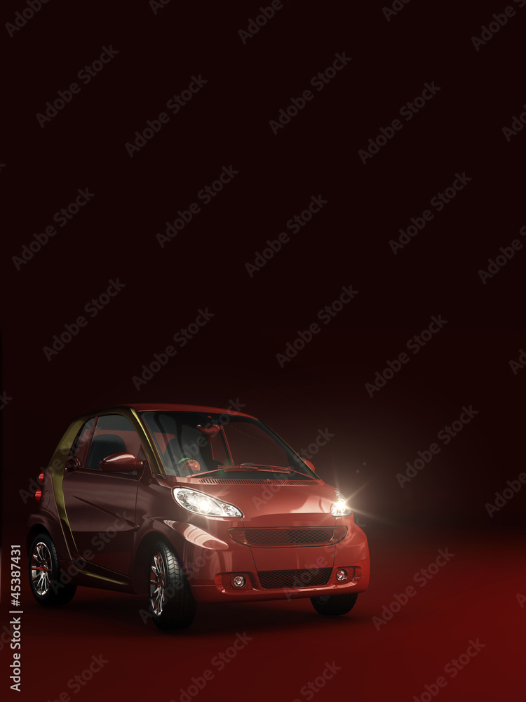 Obraz premium Macchina rossa verticale
