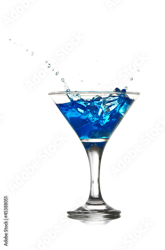 splashing into a martini