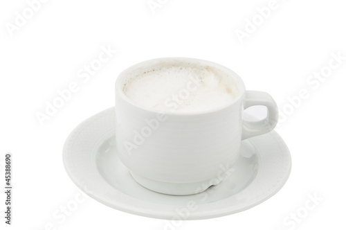 Cup of coffee with milk