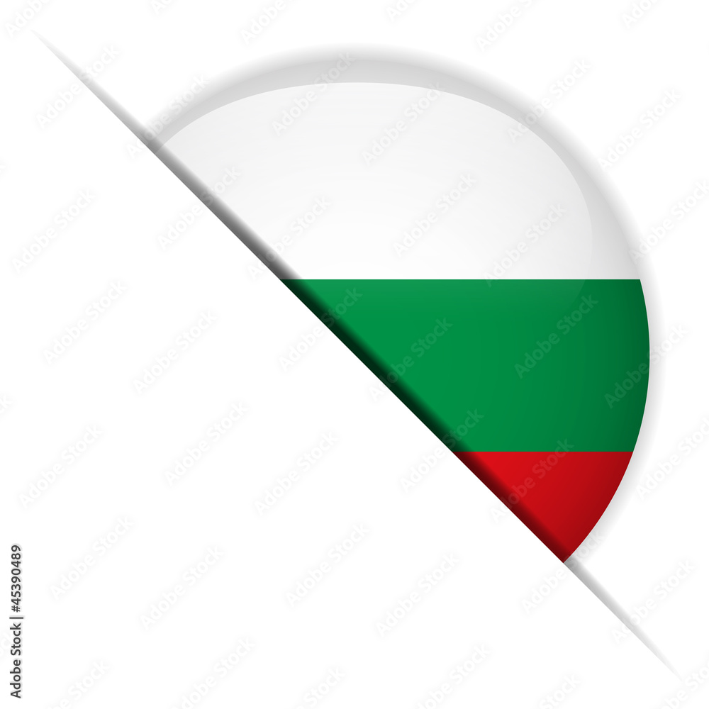 Bulgaria Flag Glossy Button Bulgaria Flag Glossy Button