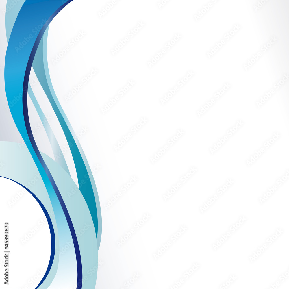 Naklejka premium abstraction blue, waves, water background