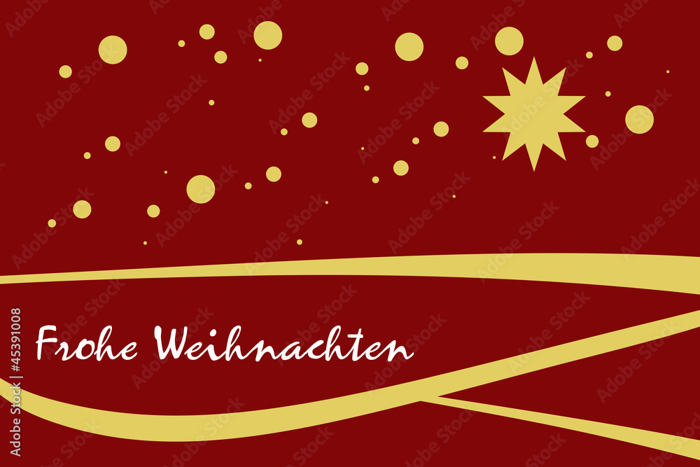 Naklejka premium Weihnachtskarte Greetings