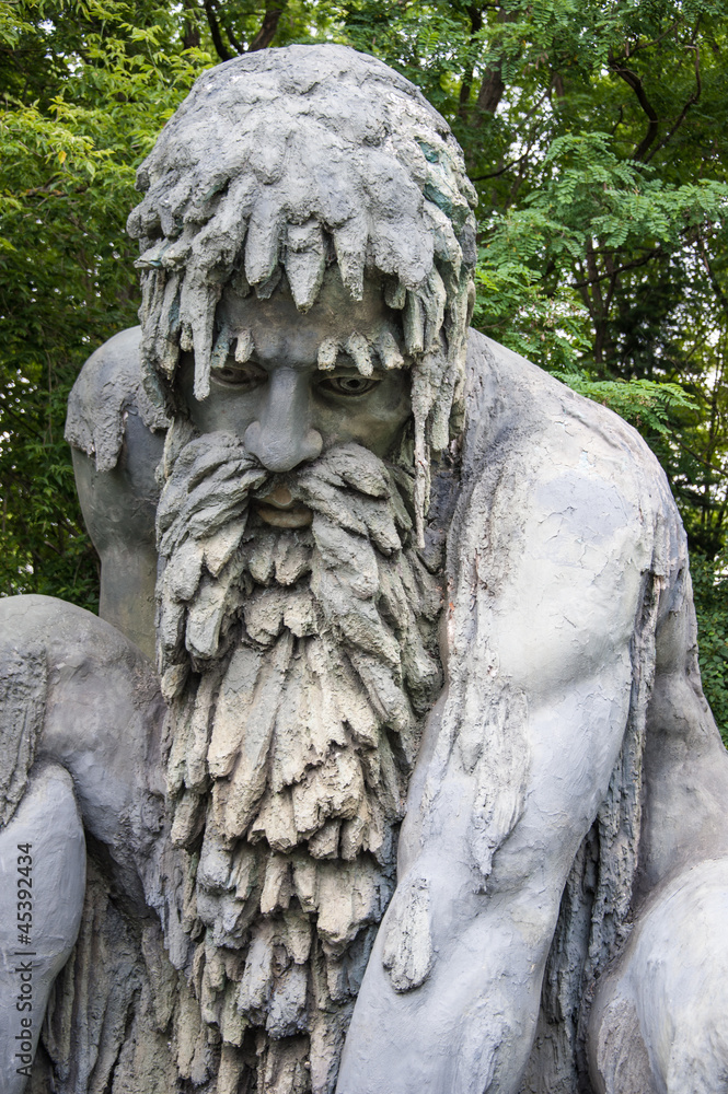 Obraz premium Skulptur Mann mit Bart