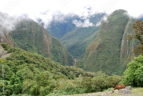 Vista del cañon del Urubamba. Peru
