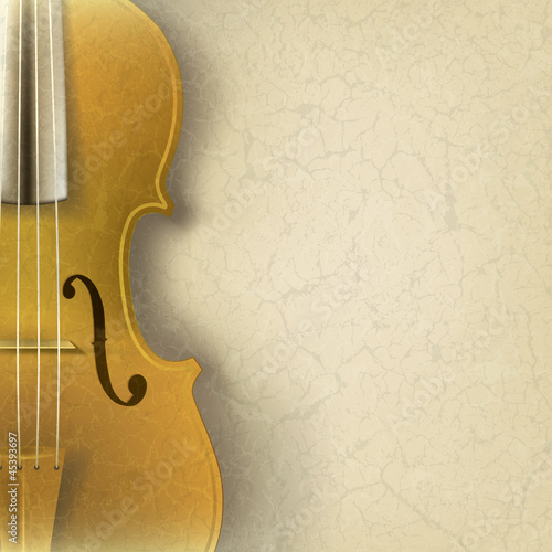 abstract grunge music background with violin