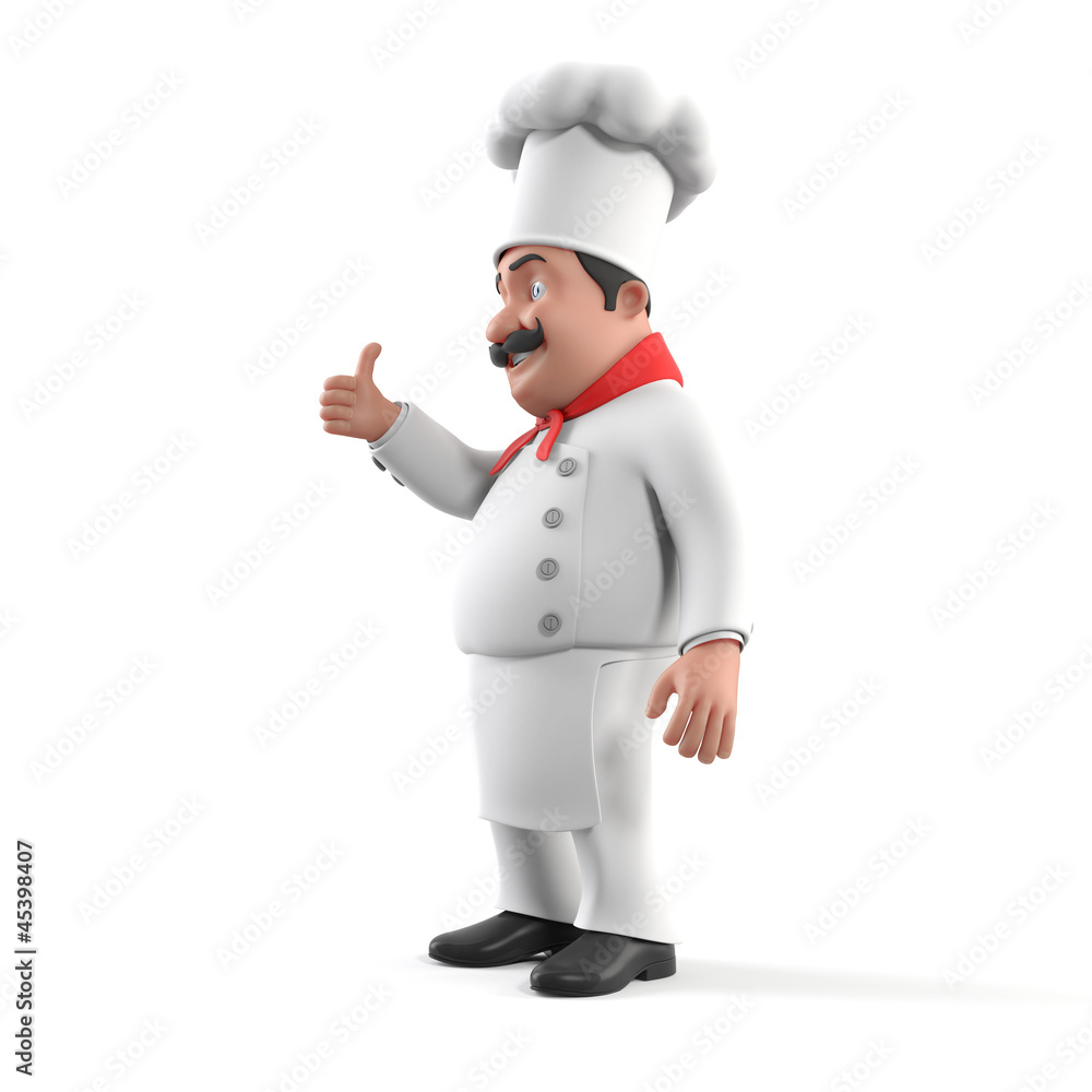 3d rendered illustration of a kitchen chef 3d rendered illustration of a kitchen chef
