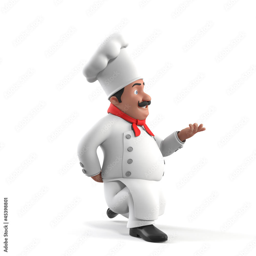 3d rendered illustration of a kitchen chef 3d rendered illustration of a kitchen chef