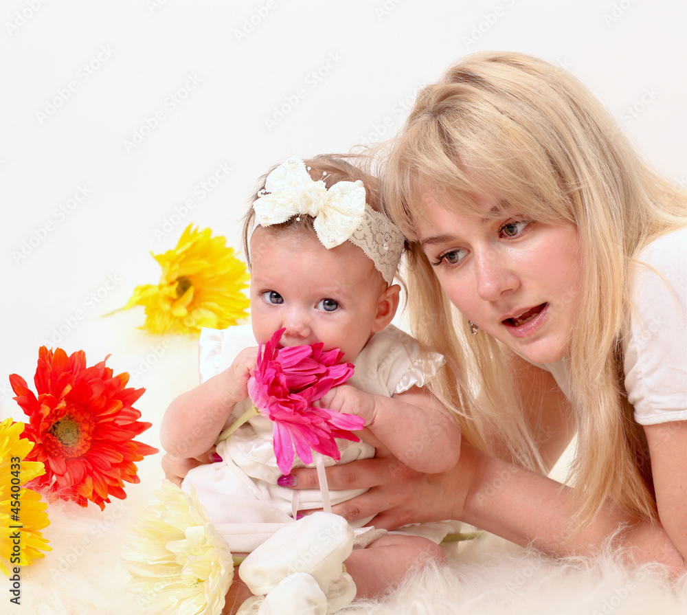 Happy mother with daughter Happy mother with daughter
