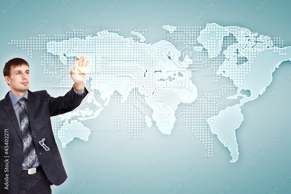 Internet concept of global technology Internet concept of global technology