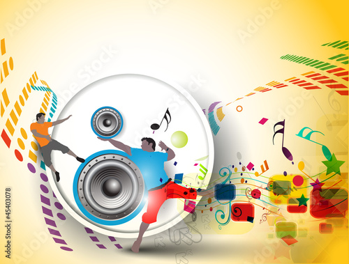 Abstract music dance background for music event design.