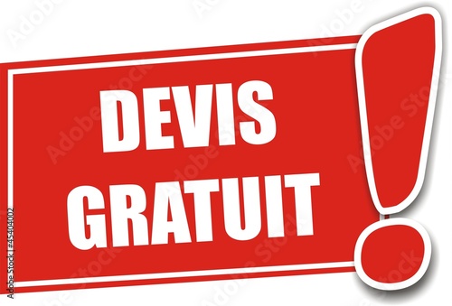 étiquette devis gratuit