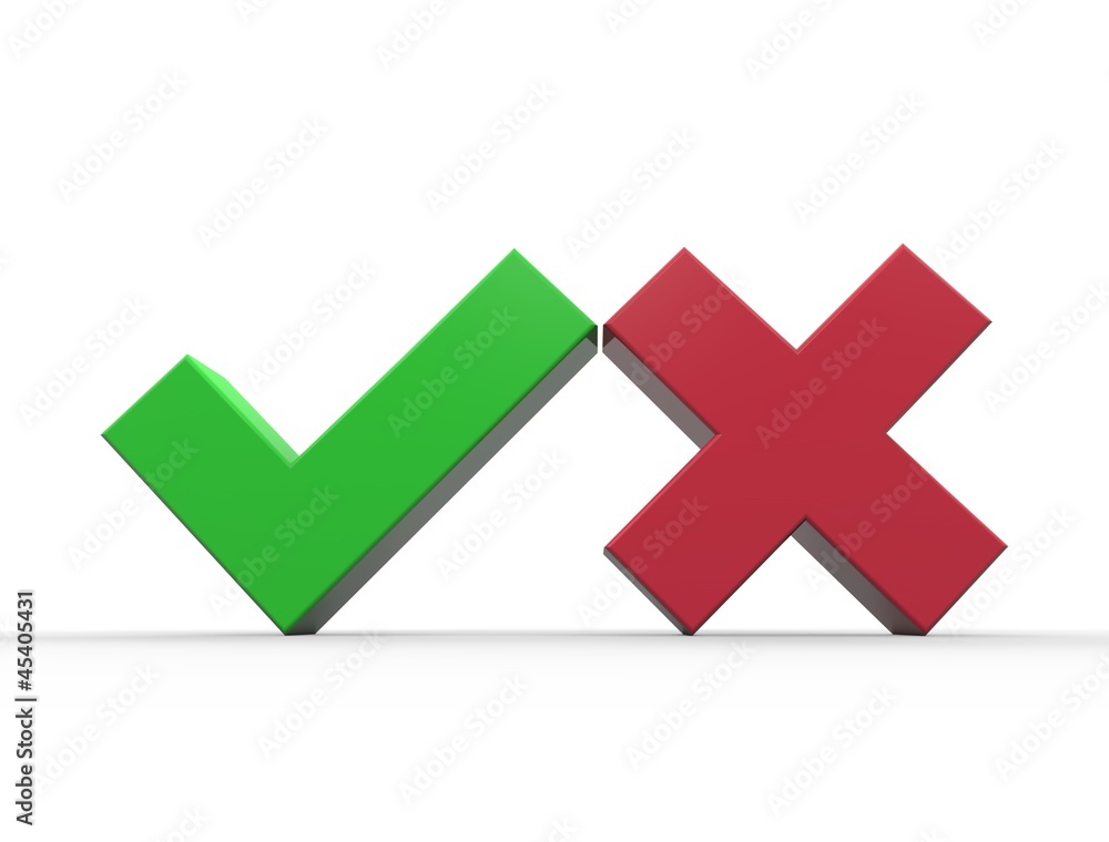 Tik ve Çarpı İşareti Tik ve Çarpı İşareti