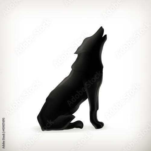 Wolf silhouette