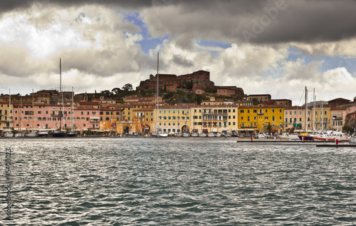 Town of Portoferraio, island of Elba, after storm