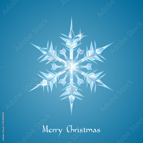 Christmas snowflake greeting