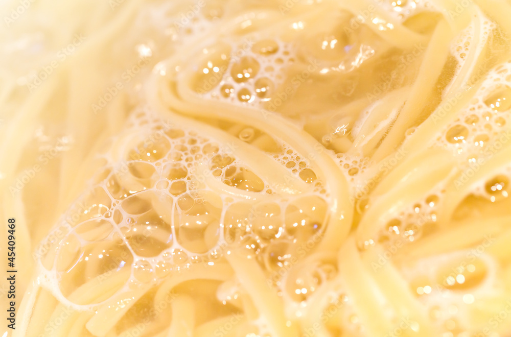 Boiling water with noodles Boiling water with noodles