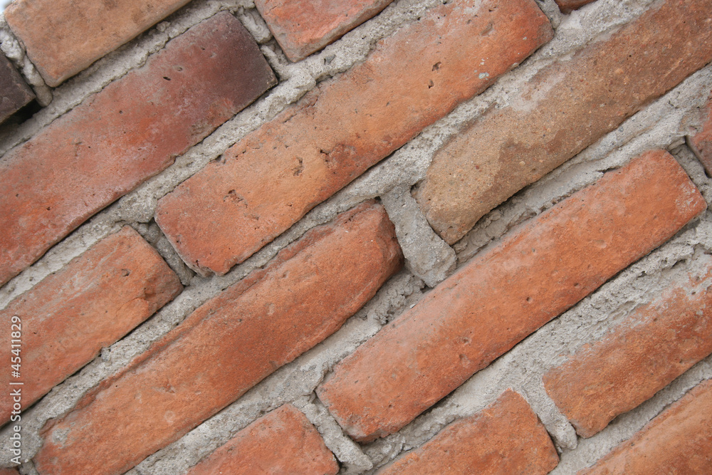 Angled Bricks Mortared Angled Bricks Mortared