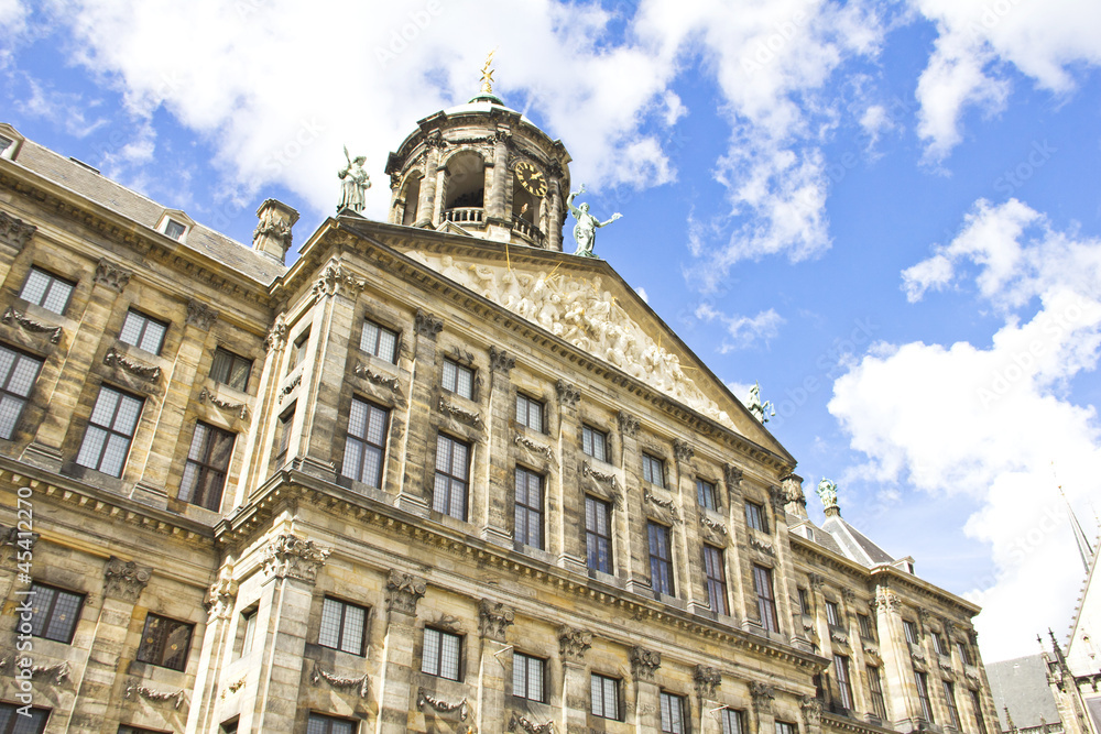 The Royal Palace in Dam, Amsterdam, Holland The Royal Palace in Dam, Amsterdam, Holland