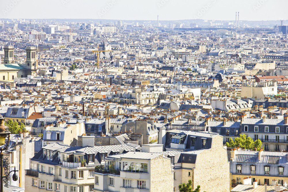 Naklejka premium Aerial view of Paris