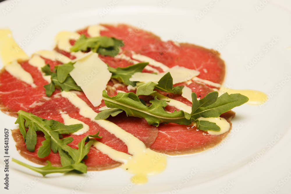 Carpacciao and Arugula