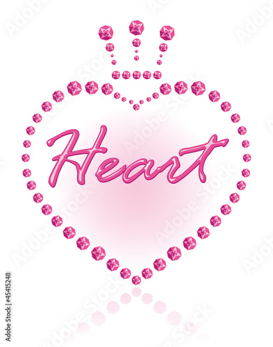 Symbol glamorous heart.