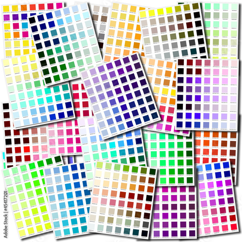 Color swatches collage