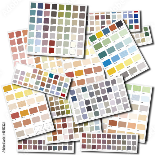 Color swatches collage