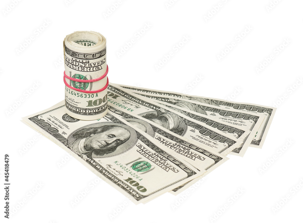Fototapeta premium Roll of dollars