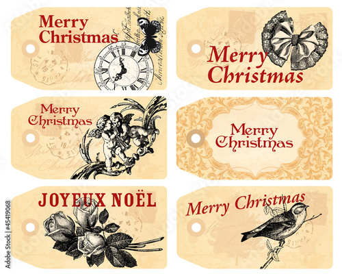 6 étiquettes Noël