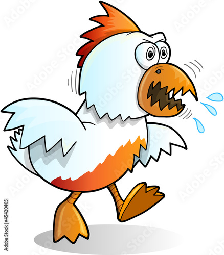 Insane Wild Rooster Vector