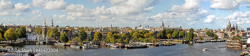 Photography Panorama from the city Amsterdam in the Netherlands