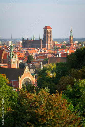 Old town of Gdansk with historic buildings, Poland #45427268