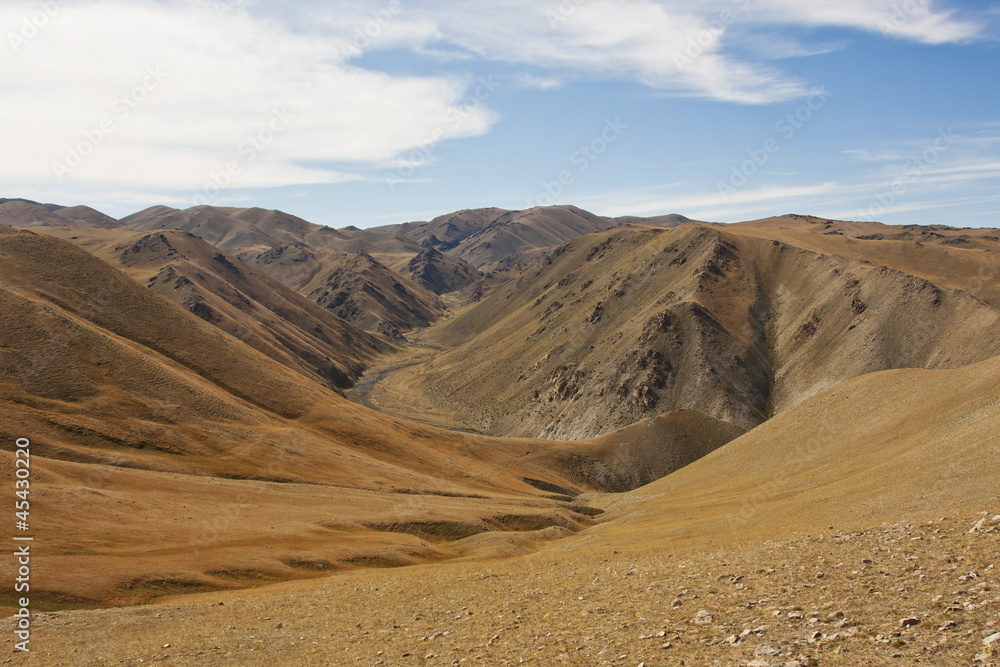 The hills in the desert, altay mountain