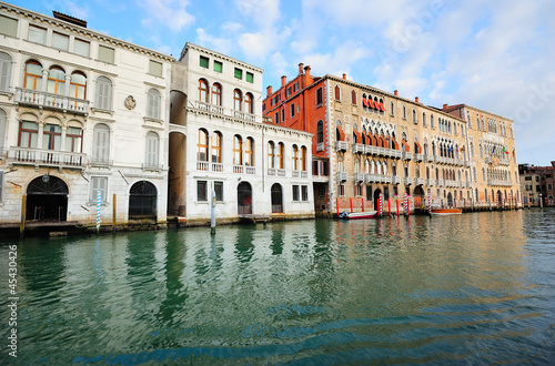 View to old palazzos (palaces) along Grand Canal in Venice