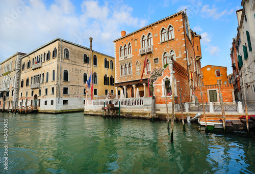 Venetian palazzos on Grand Canal photo