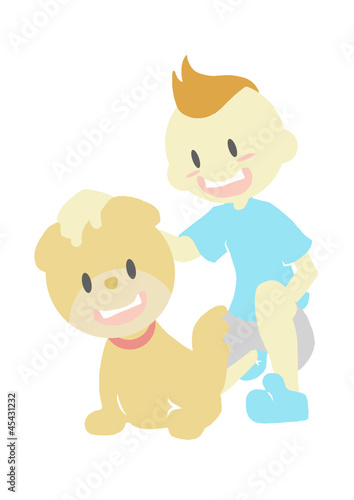 犬と男の子 撫でる Stock イラスト Adobe Stock 犬と男の子 撫でる Stock イラスト Adobe Stock