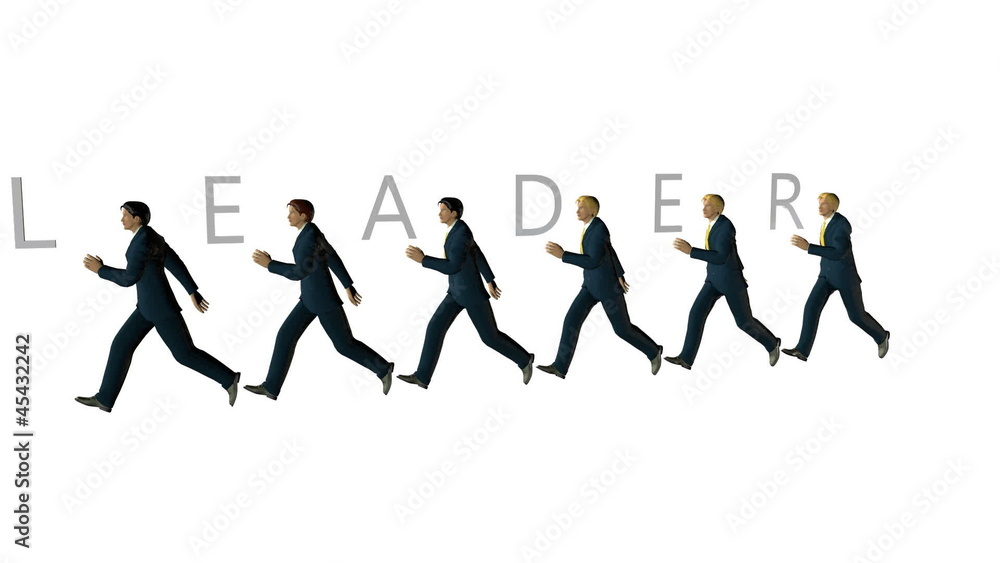 Business Team and LEADER Text against white, Alpha Business Team and LEADER Text against white, Alpha