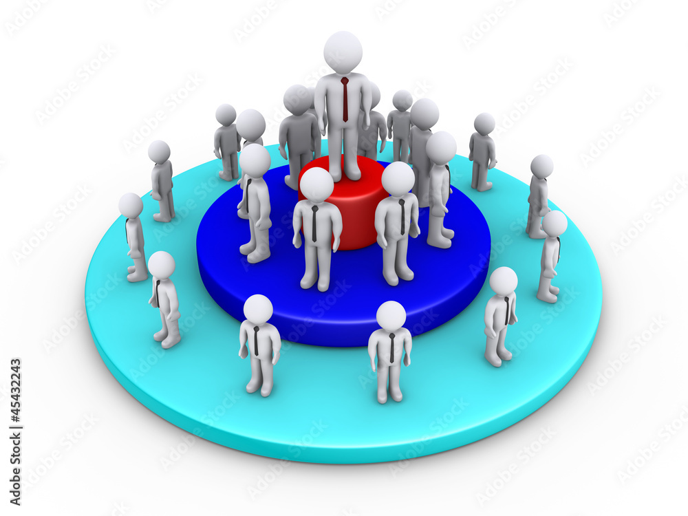 Businessmen leadership concept Businessmen leadership concept