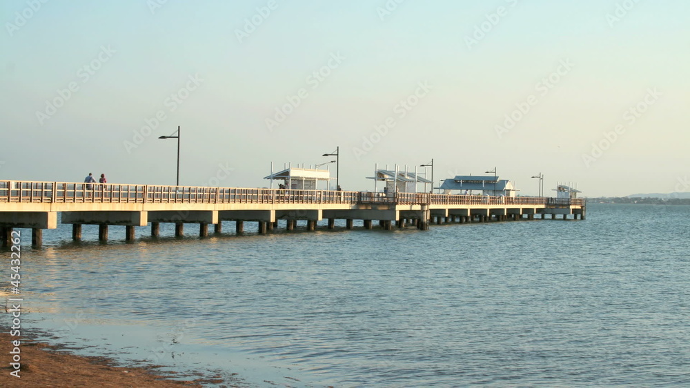 Timelapse Woody Point Jetty in Brisbane Australia Timelapse Woody Point Jetty in Brisbane Australia