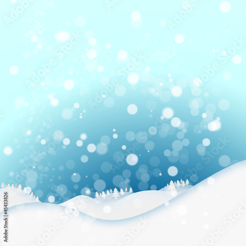 Snow winter background