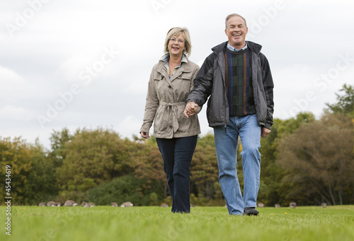 mature couple outdoors