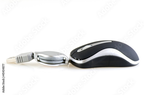laptop computer mouse isolated on white horizontal