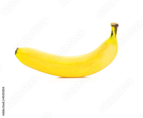 fresh ripe banana isolated on white background