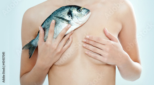 girl and fish