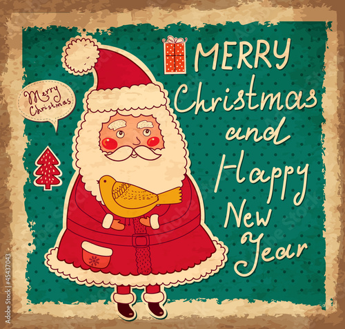 Vector Christmas and New Year card
